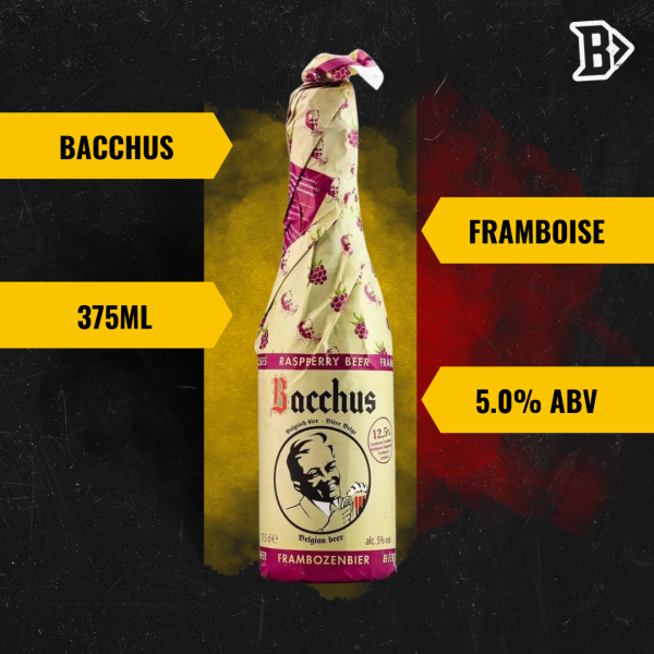 Bacchus Framboise (Raspberry) Belgian Craft Beer Case 5.0% ABV - 375ml Bottles (12 Pack) For Sale