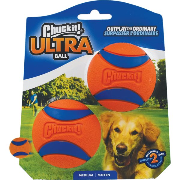 Chuckit! Ultra Ball Dog Toy Medium 2 Pack Hot on Sale