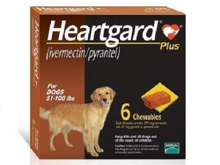 RX Heartgard Plus Chewable Tablets for Dogs, 51-100 lbs Hot on Sale