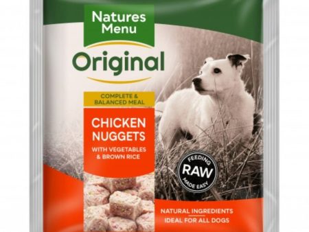 NATURES MENU RAW MEALS  CHICKEN NUGGETS  FOR ADULT DOGS 1KG Sale