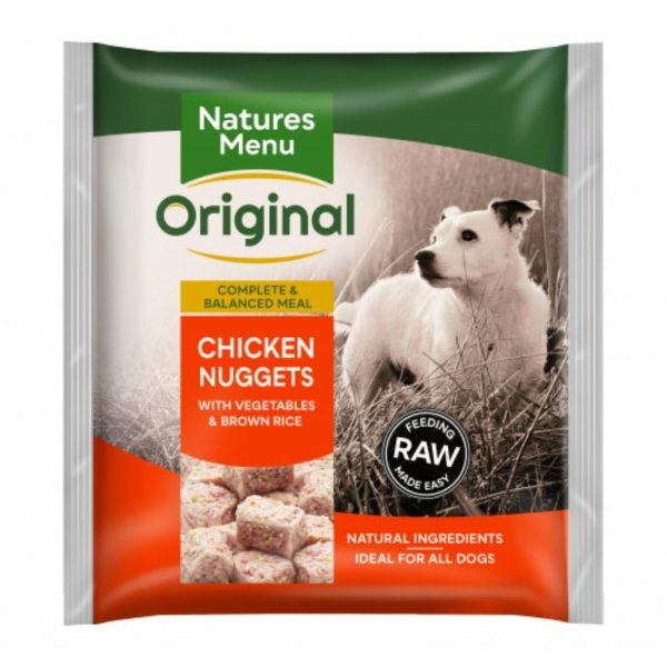 NATURES MENU RAW MEALS  CHICKEN NUGGETS  FOR ADULT DOGS 1KG Sale