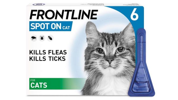 FRONTLINE SPOT ON FLEA, TICK AND LICE TREATMENT FOR CATS - 6 PIPETTES Fashion