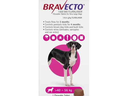 Bravecto Very Large Dog Chews 40-56kg Supply