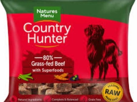 NATURES MENU COUNTRY HUNTER RAW NUGGETS  80 20 GRASS-FED BEEF  WITH SUPERFOOD  FOR ADULT DOGS 1KG Fashion