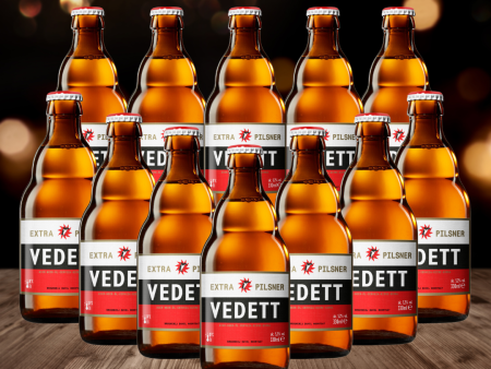 Vedett Belgian Extra Pilsner 330ml Bottles - 5.2% ABV (12 Pack) on Sale