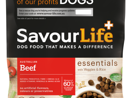 SavourLife Essentials Adult Dog Standard Beef Dry Food Online Hot Sale