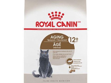 Royal Canin Feline Health Nutrition Aging Spayed Neutered 12+ Dry Cat Food, 7 lb Sale