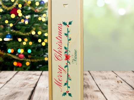 Personalised Christmas Wooden Gift Box on Sale