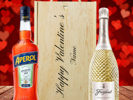 Personalised Aperol Spritz Valentines Gift Set with Freixenet Prosecco Online Sale