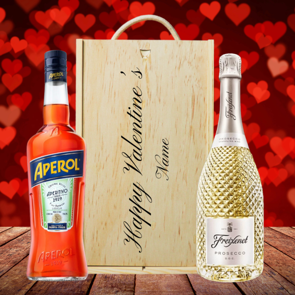 Personalised Aperol Spritz Valentines Gift Set with Freixenet Prosecco Online Sale