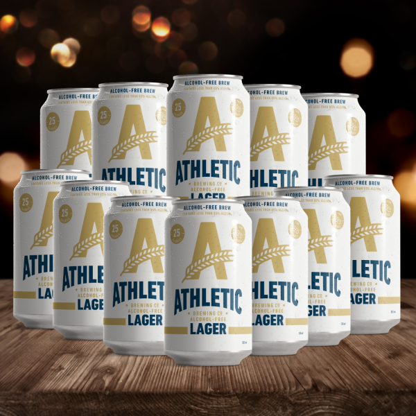 Athletic Brewing Co Alcohol Free Lager 355ml Cans - 0.5% ABV (12 Pack)  Online Sale