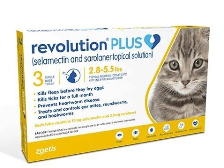 RX Revolution Plus for Cats (3 single dose tubes) Online Hot Sale