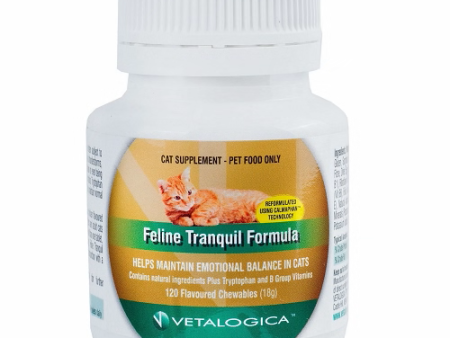 Vetalogica Feline Tranquil Formula Supplement 120 Pack Online Sale