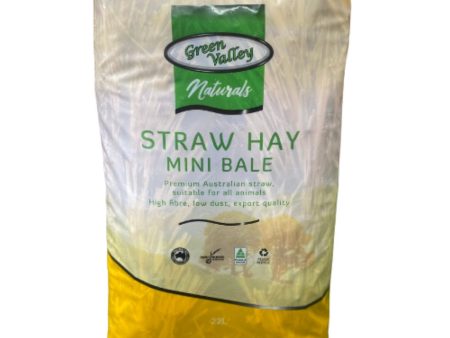 Green Valley Naturals Straw Mini Bale 22L Supply