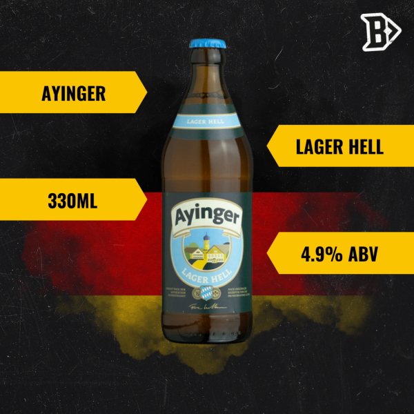 Ayinger Lager Hell 330ml Bottles - 4.9% ABV (12 Pack) Cheap