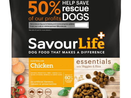 SavourLife Essentials Adult Dog Standard Chicken Dry Food Online now