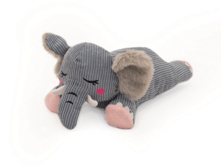 ZippyPaws Snooziez with Shhhqueaker Elephant Dog Toy on Sale