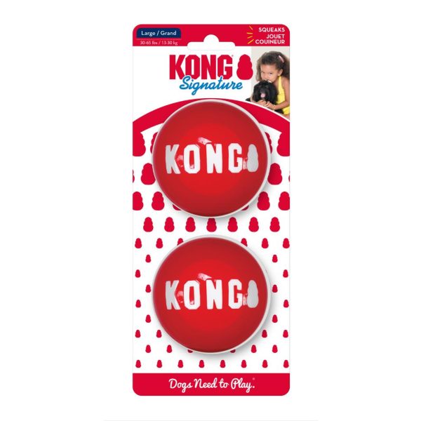 KONG Signature Dog Sport Balls 2pk Online