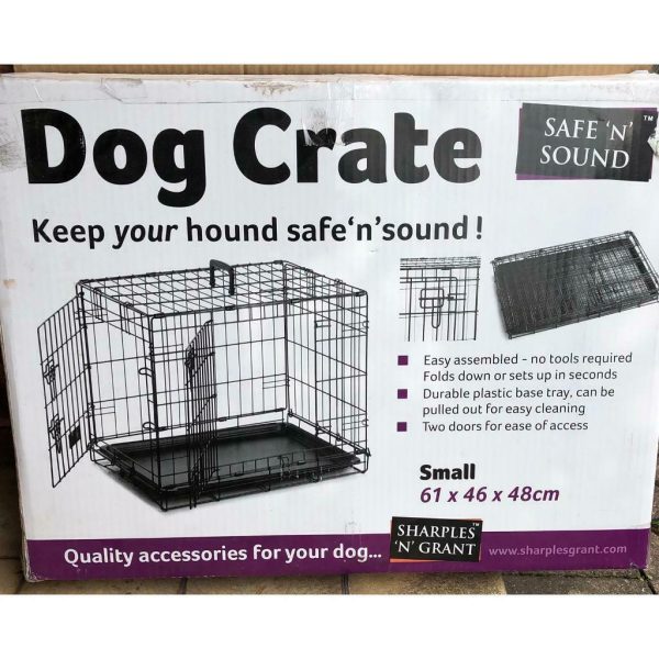 Sharples - Safe  N  Sound Dog Crate 2 Door Black Online Sale