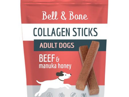 Bell & Bone Collagen Dental Sticks for Adult Dogs - Beef & Manuka Honey For Sale