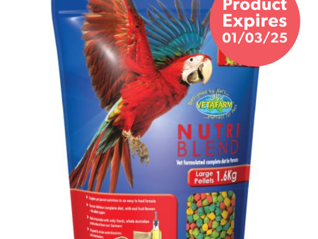 Vetafarm Nutriblend Pellets Large Bird Food Cheap