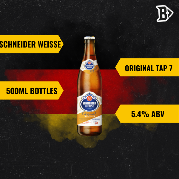 Schneider Weisse Original Tap 7 German Wheat Beer 500ml Bottles - 5.4% ABV (12 Pack) Discount