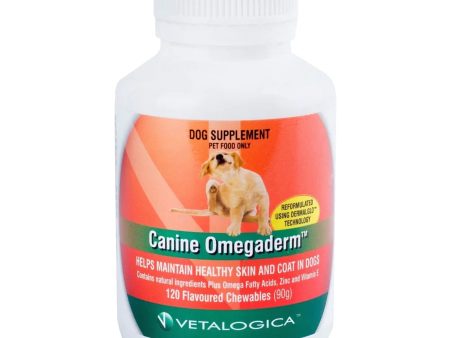 Vetalogica Canine Omegaderm Supplement 120 Pack Hot on Sale