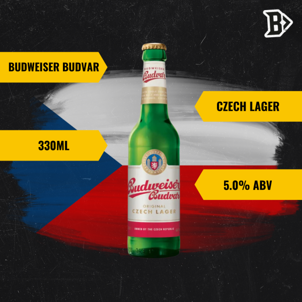 Budweiser Budvar Czech Lager 330ml Bottles - 5% ABV (12 Pack) Sale