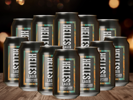 Brightside Brewing Helles Lager 330ml Cans - 4.8% ABV (12 Pack) Online Sale