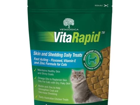 Vetalogica Vitarapid Cat Skin & Shedding Daily Treats 100g Cheap