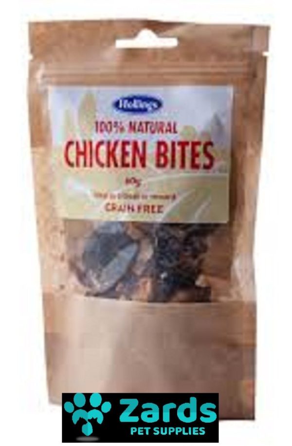 Hollings: 100% Natural Chicken Bites For Dogs 60g on Sale