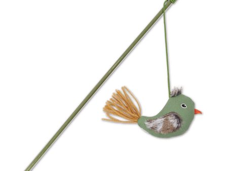 Kazoo Fantail Bird Wand Cat Toy Discount