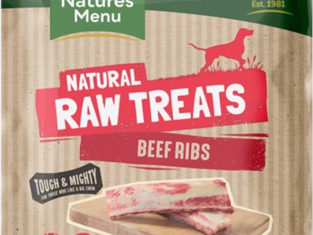 NATURES MENU RAW CHEWS  BEEF RIBS FOR ADULT DOGS Sale