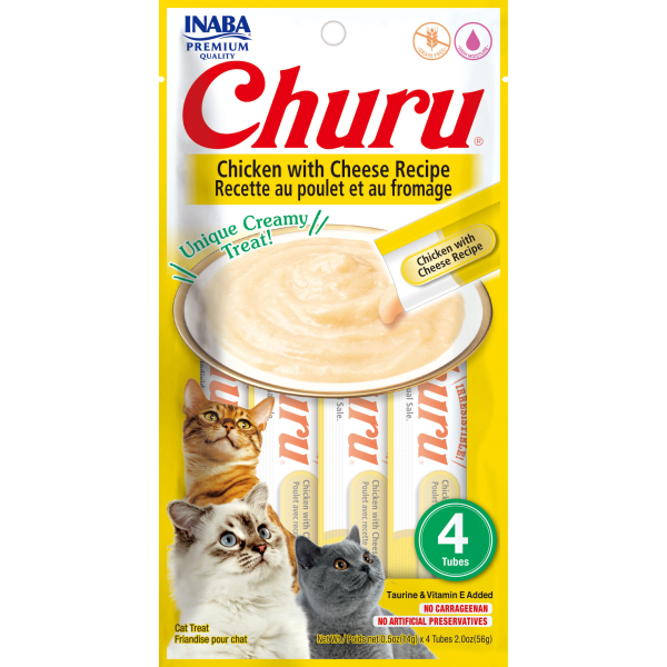 Inaba Cat Treat Churu Puree Chicken With Cheese 56g Online now