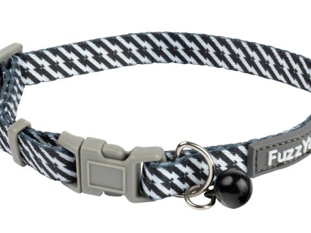 Fuzzyard Cat Collar Tabbytooth Black & White Discount