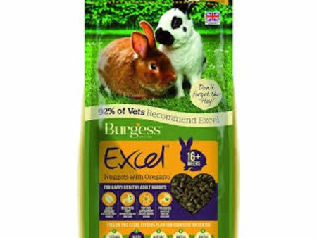 Burgess Excel Adult Rabbit Nuggets with Oregano 2Kg Online Hot Sale