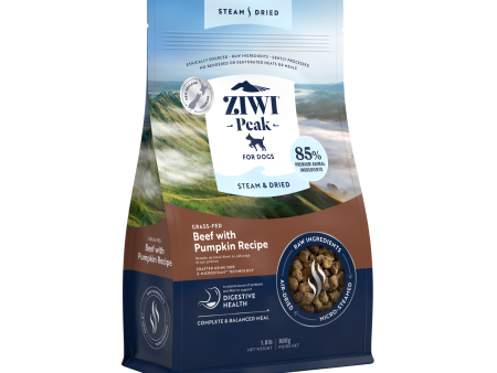 Ziwi Peak Steam & Dried Grass Fed Beef With Pumpkin Dry Dog Food For Cheap