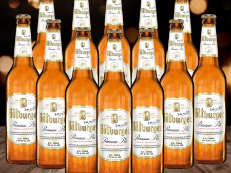 Bitburger Pilsner Premium German Lager 330ml Bottles - 4.8% ABV (12 Pack) Discount