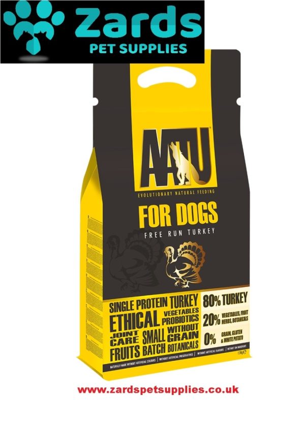 AATU Free Run Turkey 80 20 Dry Dog Food Hot on Sale