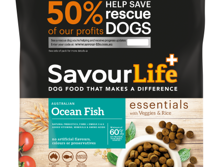 SavourLife Essentials Adult Dog Standard Ocean Fish Dry Food For Discount