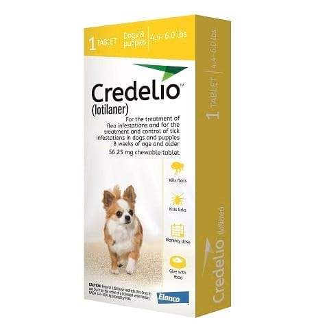 RX Credelio (lotilaner) for Dogs 4.4 to 6.0 lbs For Cheap