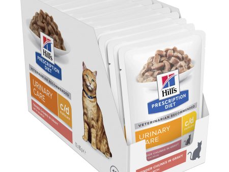 Hill s Prescription Diet c d Multicare Urinary Care Salmon Cat Food Pouches 85g x 12 Online