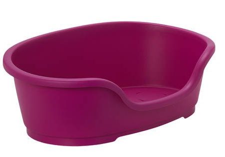 Plastic Dog Bed Pink Colour - X-Small 40cm Online now