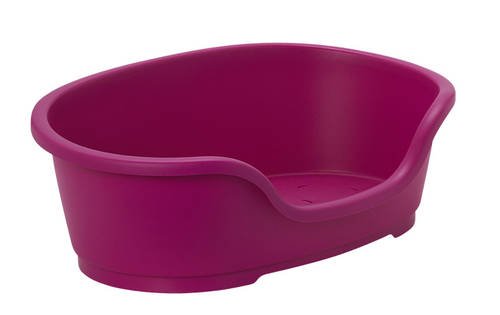 Plastic Dog Bed Pink Colour - X-Small 40cm Online now