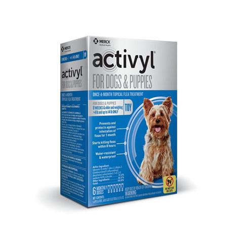 RX Activyl for Dogs & Puppies 4-14 lbs, 6 Treatments Online now