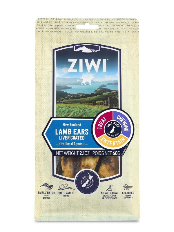 Ziwi Peak Lamb Ears Liver Coated Oral Dog Chew Online Hot Sale