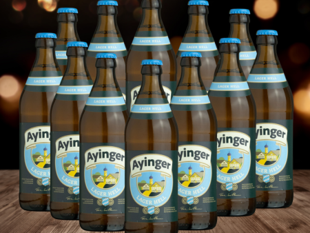 Ayinger Lager Hell 330ml Bottles - 4.9% ABV (12 Pack) Cheap