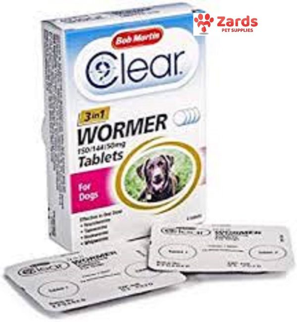 Bob Martin 3in 1 Dewormer Dog 4tabs Cheap