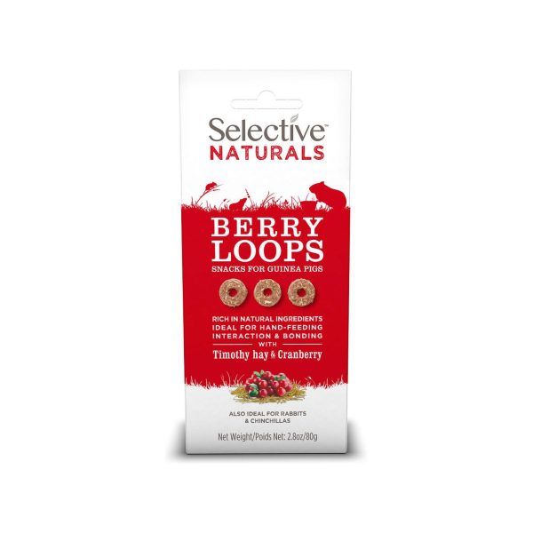 Selective Naturals Berry Loops Guinea Pig Treats 80g Sale