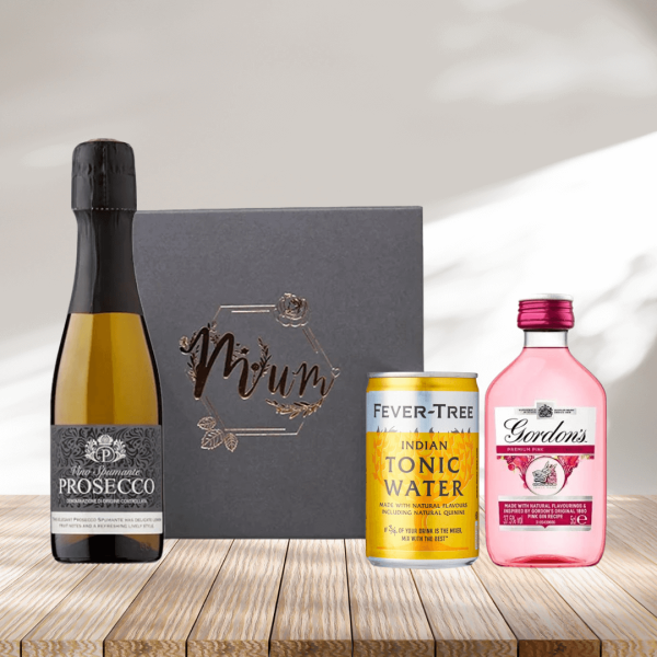 Prosecco & Gordon s Gin Gift Set in Engraved Rose Gold Box for Mum Hot on Sale